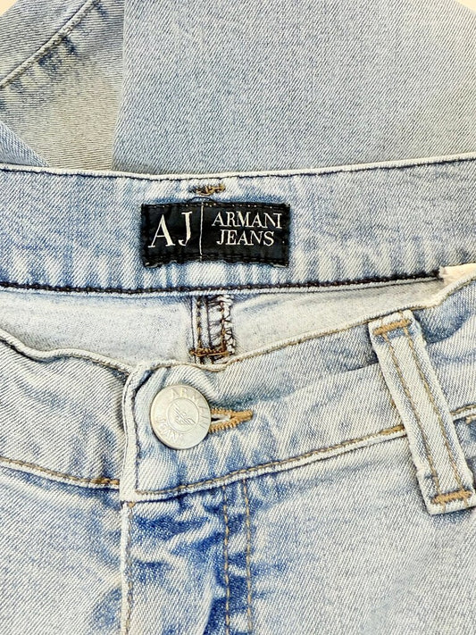 AJ Armani Jeans Light Wash Denim Pants