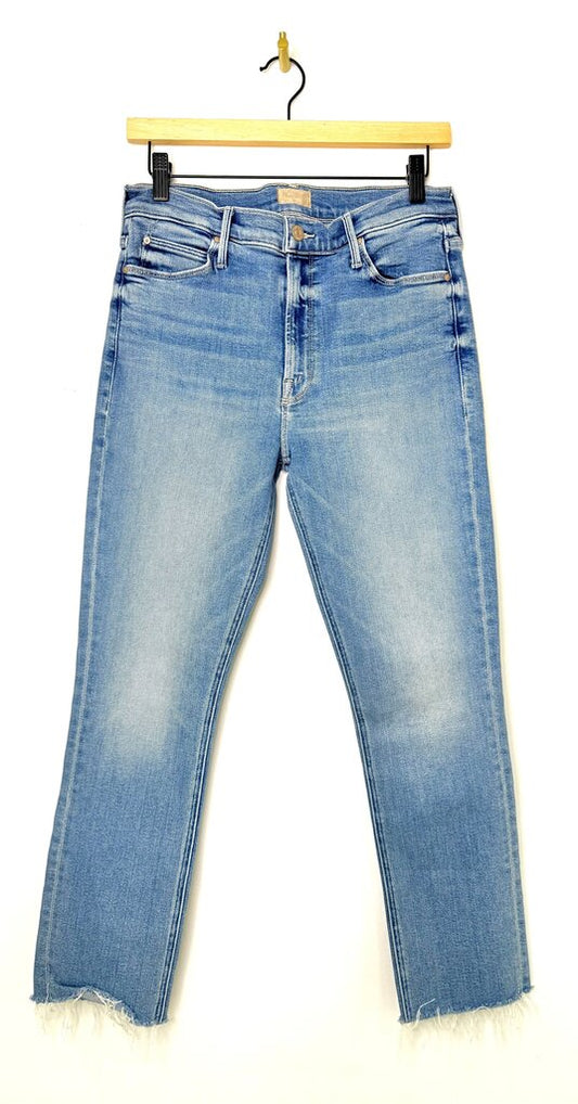 MOTHER Women's High Rise Straight Leg Jeans