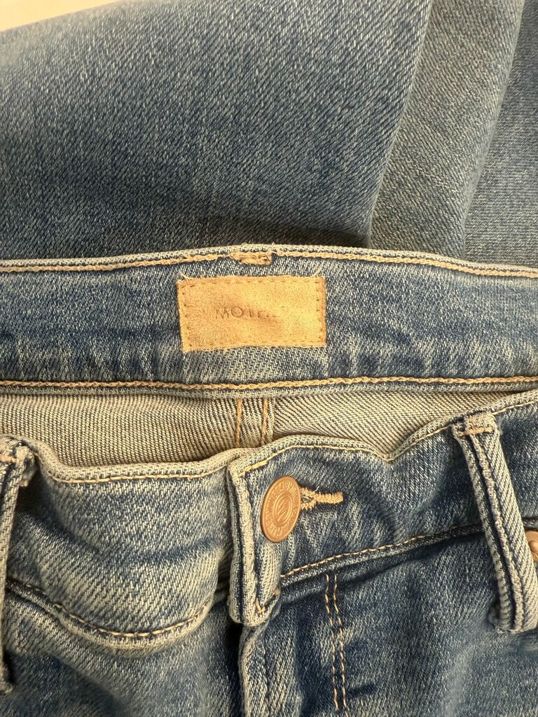 MOTHER Women's High Rise Straight Leg Jeans