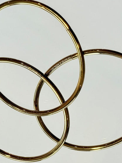 Jenny Bird Gold Hoop Bracelets Set