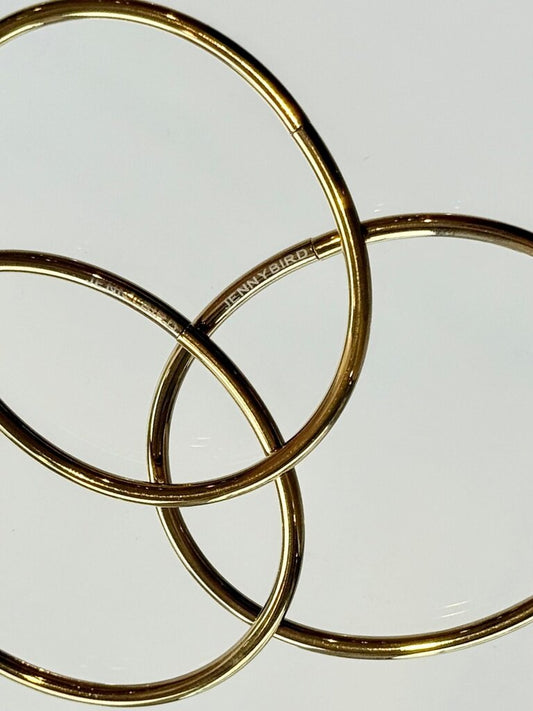 Jenny Bird Gold Hoop Bracelets Set