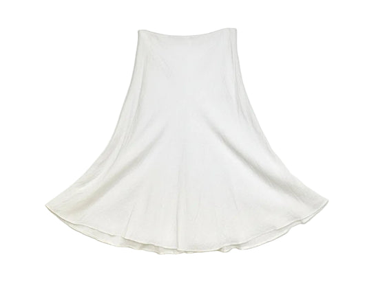 Theory Women's White Linen Blend A-Line Skirt