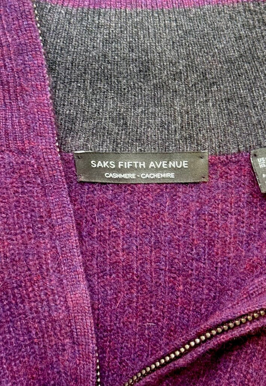 Saks Fifth Avenue Purple Cashmere Sweater