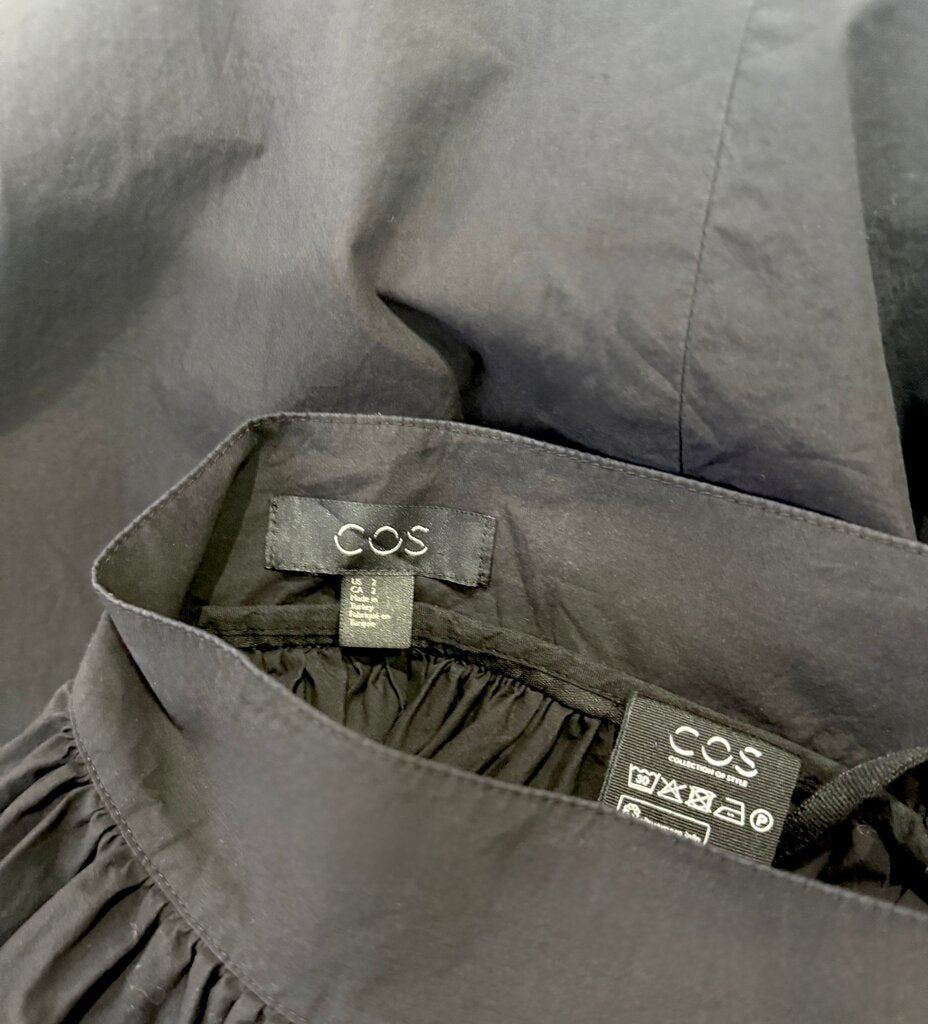 COS Black Midi Skirt