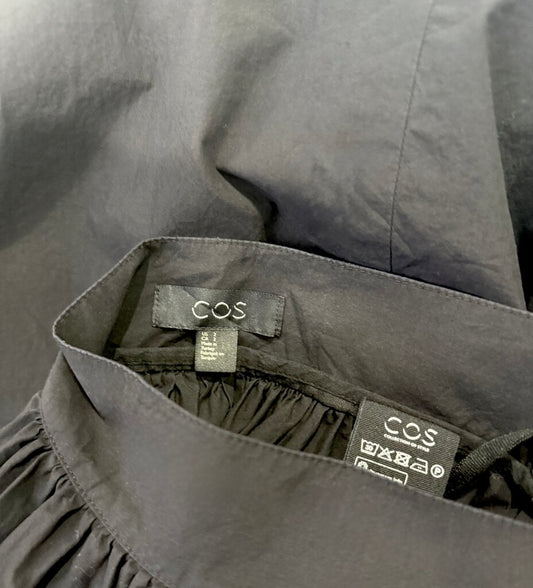 COS Black Midi Skirt