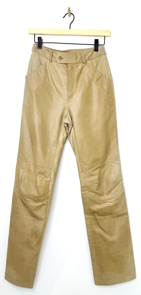 RUDSAK Women's Beige Leather Pants