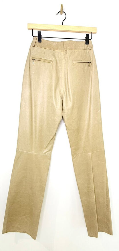 RUDSAK Women's Beige Leather Pants