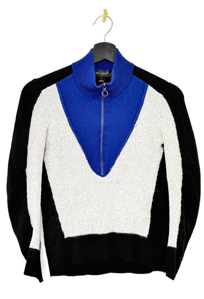 ST. JOHN Women's Color Block Sweater