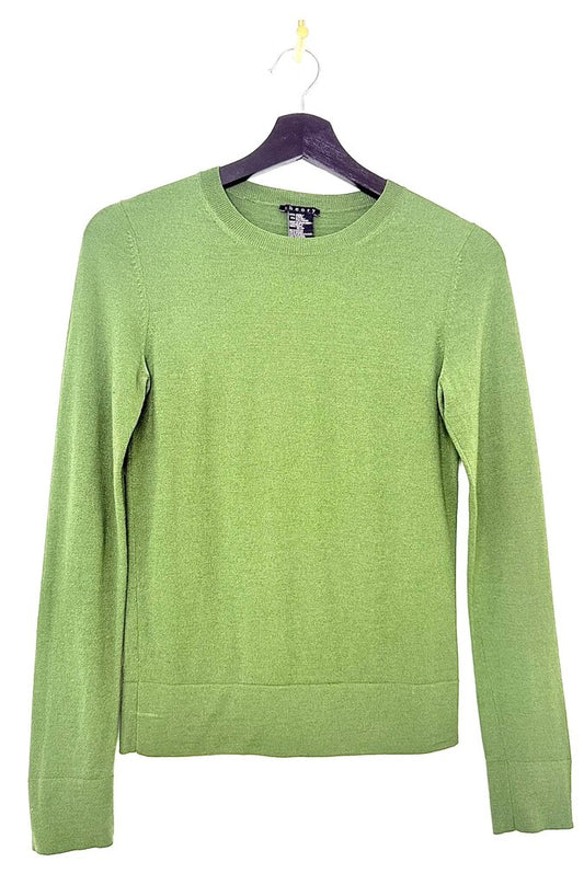 Theory Green Long Sleeve Sweater