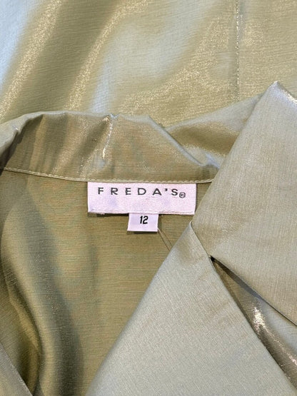 Freda's Green Shiny Blazer