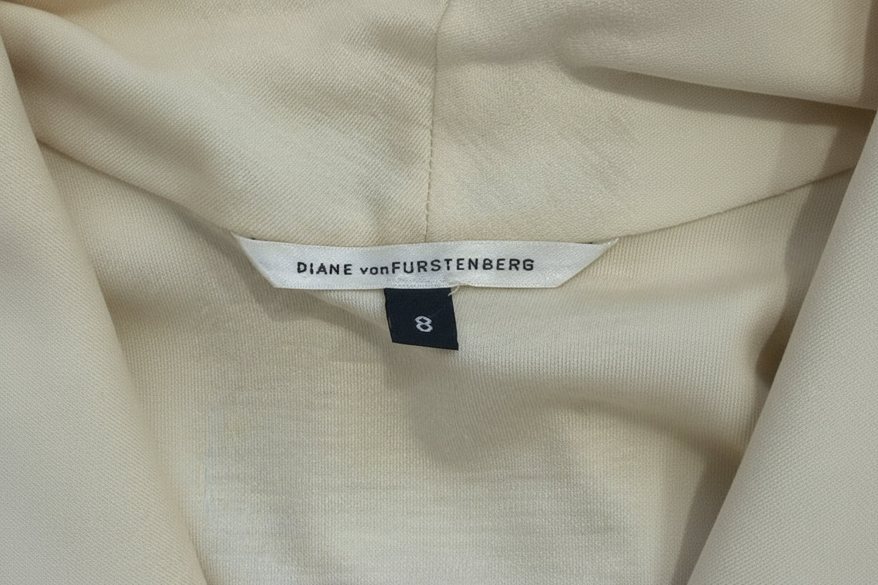 Diane von Furstenberg Cream Sweater Dress