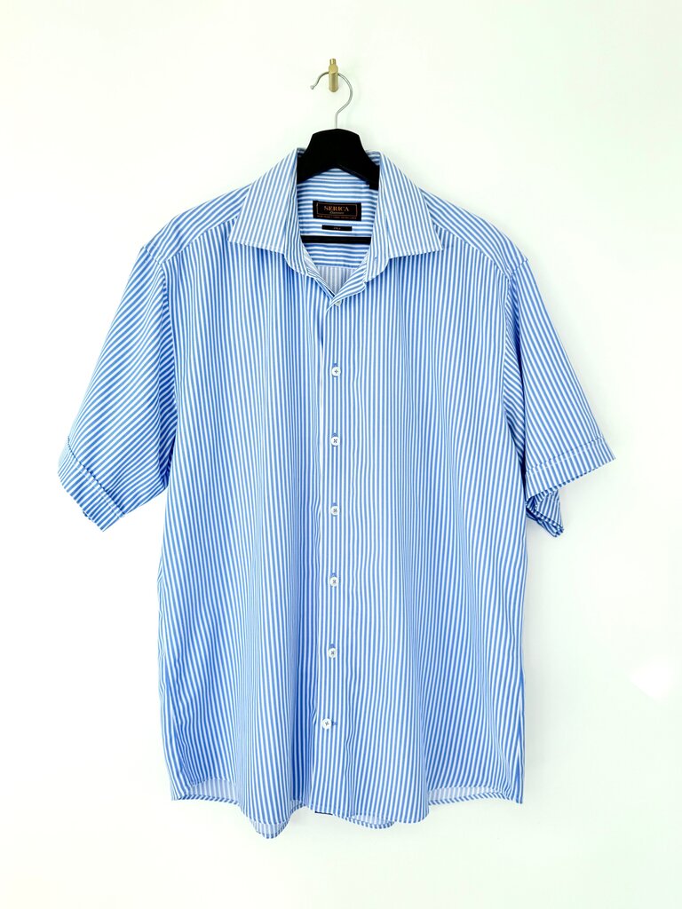 Serica Classics Blue Striped Shirt