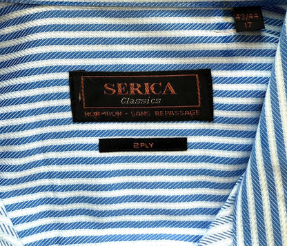 Serica Classics Blue Striped Shirt