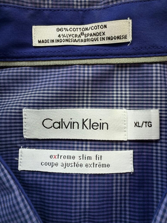 Calvin Klein Extreme Slim Fit Plaid Shirt