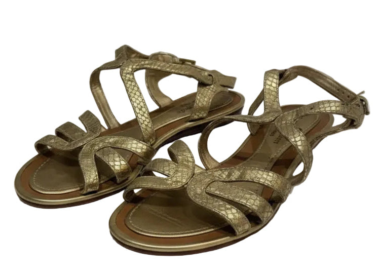 Kate Spade Gold Strappy Sandals