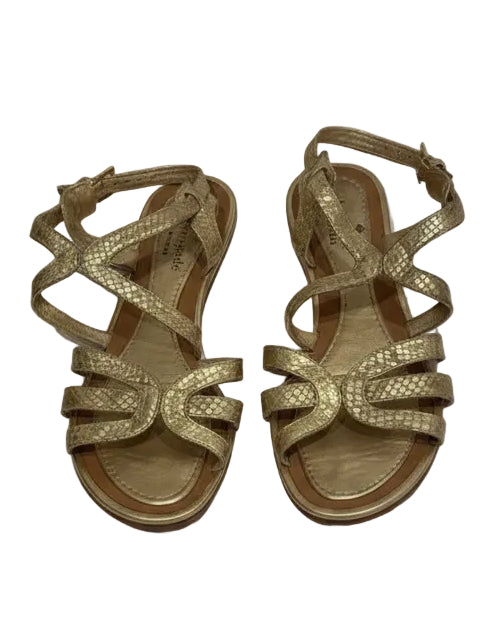 Kate Spade Gold Strappy Sandals