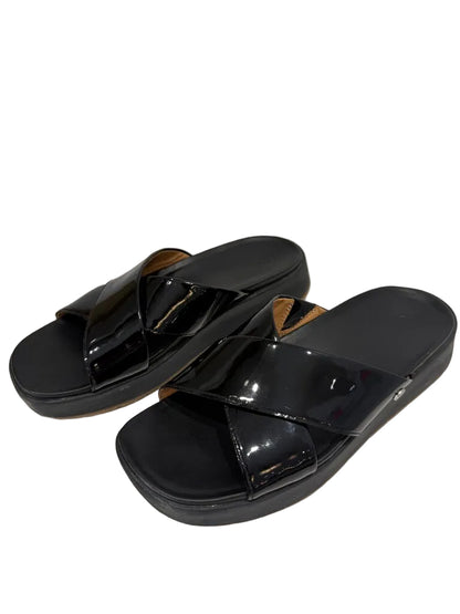 UGG Black Slide Sandals