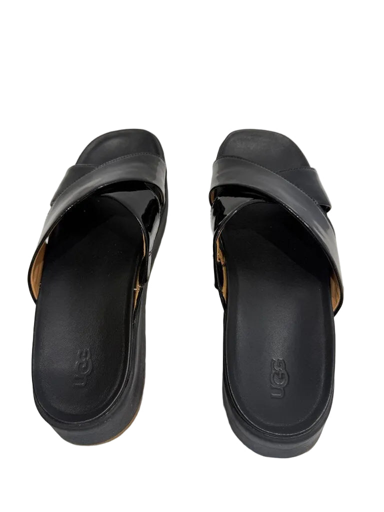 UGG Black Slide Sandals