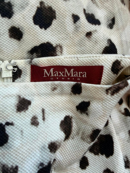 Max Mara Studio Animal Print Skirt