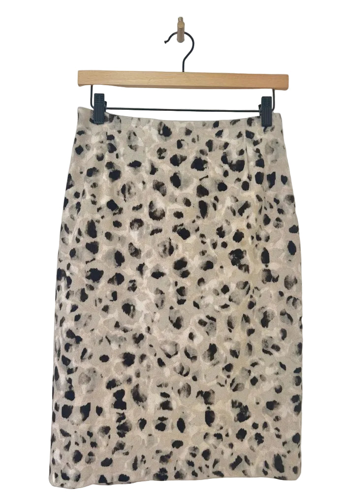 Max Mara Studio Animal Print Skirt