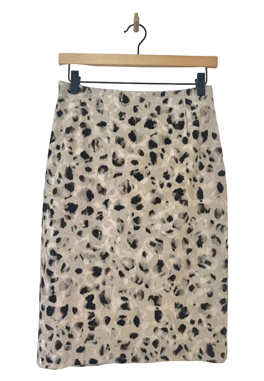 Max Mara Studio Animal Print Skirt