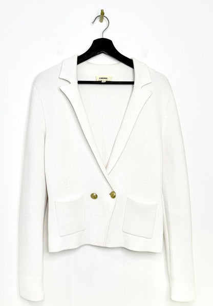 L'Agence White Knit Blazer