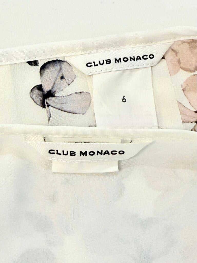 Club Monaco Floral Sleeveless Dress