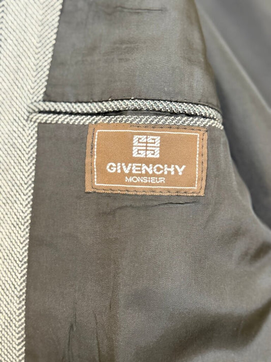 Givenchy Monsieur Gray Herringbone Blazer