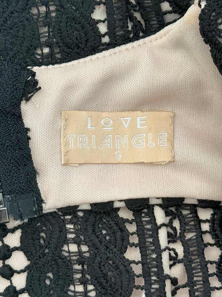 Love Triangle Black Lace Dress