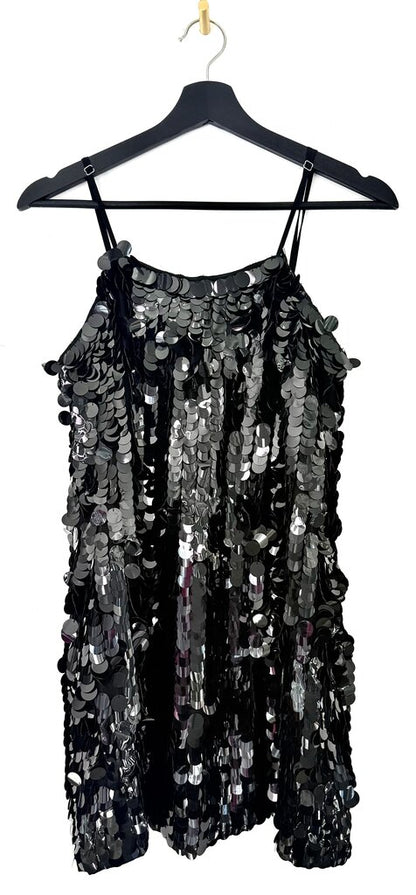 Karina Grimaldi Black Sequin Dress