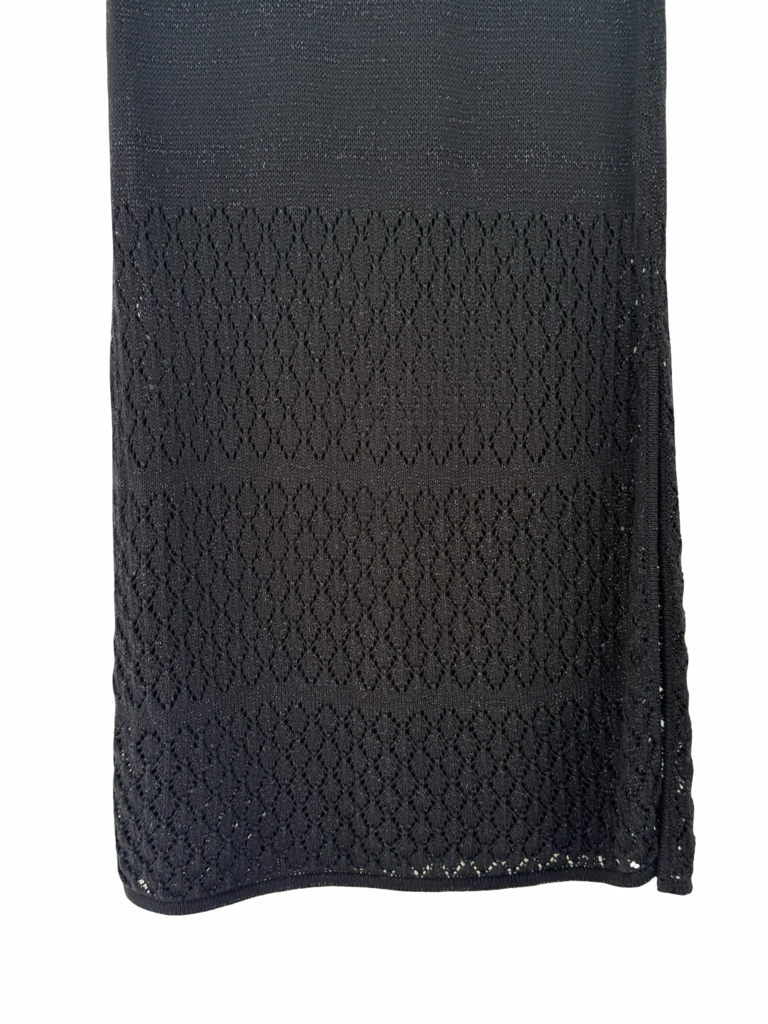 Black Knit Maxi Skirt
