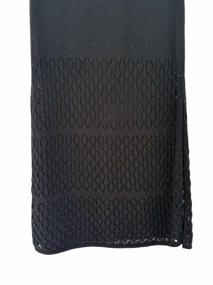 Black Knit Maxi Skirt