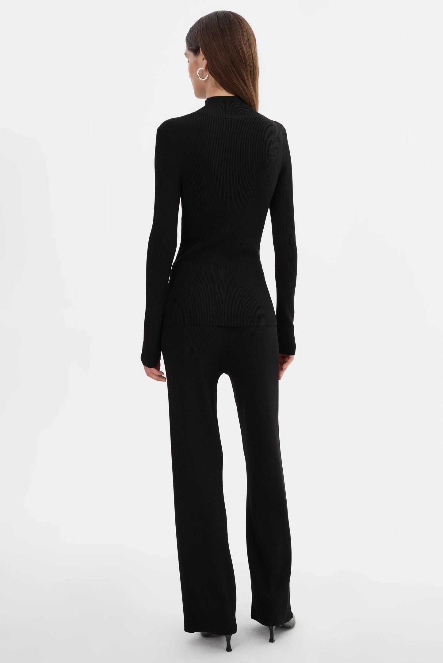 SANDRINE | Long Sleeve Mock Neck Top