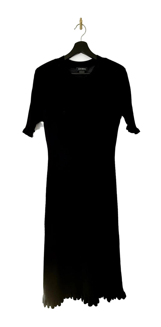 Club Monaco Elegant Black Ribbed Dress